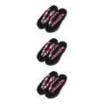 thumbnail image 1 of ZheElen Japanese Clogs Slippers Geta Sandals Flip Flops for Men Women 36 Black Round Size 36 3Set, 1 of 6