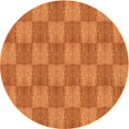 thumbnail image 1 of Ahgly Company Tapis d'Intérieur Ronds Transitionnels Lavables à la Machine Orange Rouge Orange, 4 Pieds Rond, 1 of 7