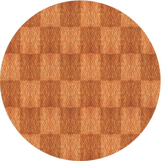 Ahgly Company Tapis d'Intérieur Ronds Transitionnels Lavables à la Machine Orange Rouge Orange, 4 Pieds Rond