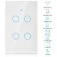 thumbnail image 3 of Smart Switch, Smart Light Switch, WiFi Smart Wall Light Switch, Single Circle WiFi Touch Screen Switch for Alexa 4 Way US, 3 of 7