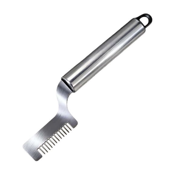 Green Onion Slicer Stainless Steel Herb Cutter with Multi Blade Shredding Design for Scallion Vegetable Preparation Kitchen Gadget with Hanging Hole and Comfortable Grip