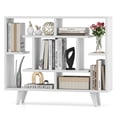 thumbnail image 1 of Gymax Bibliothèque Géométrique avec Trousse Anti-Basculement Unité d'Étagères de Rangement Blanc, 1 of 10