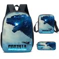 thumbnail image 1 of Godzilla Godzilla Sac à Dos Sac à Dos pour Élèves du Primaire et du Secondaire Ensemble Trois Pièces, 1 of 2