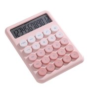 Desktop Calculator 12 Digit Large LCD Display Big Round Button Cute Gradient Colored Calculator Suitable for Office School Home for Kids Students Accountant
