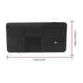 thumbnail image 2 of PU Leather Sun Visor Storage Case Car Card Organizer Vehicle Storage Pouch for Sunglasses Small Business Card Holder Type, 2 of 8