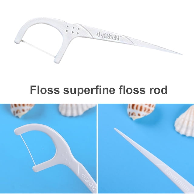 50 Pcs/Set Toothpick Tooth Stick Floss Ultra-thin Dental Flosser ;;; ;;; ;;; ;;; Oral Hygiene Dental Health Plastic Floss