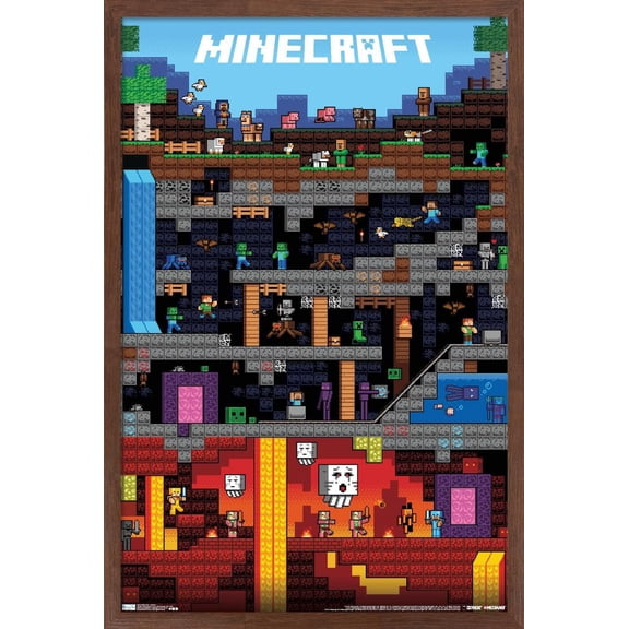 Minecraft - Worldly Wall Poster, 22.375" x 34"