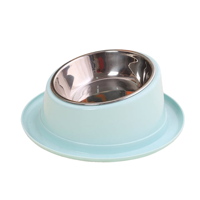 TIELUTT Bols d'Alimentation pour Chat, Bol Surélevé, Bol en Acier Inoxydable pour Chien, Bol en Acier Inoxydable 2 Tasses, Bols d'Eau pour Chien en Acier Inoxydable, pour Ralentir l'Alimentation des Chiots, Insert de Bol d'Alimentation Lente pour Chien, Mangeoire Lente Ca