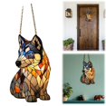 thumbnail image 1 of 2D Acrylic Dog Art Color Pendant Hanging Corgi Dog//French//window Decoration Suitable For Dog Lovers, 1 of 9