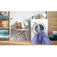 thumbnail image 2 of Ahgly Company Tapis de Zone Lavable en Machine Carré Transitionnel Jeans Bleu, 4 Pieds Carré, 2 of 7