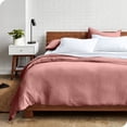 thumbnail image 3 of Bare Home Sandwashed Duvet Cover Set - Ultra-Soft - Premium 1800 Collection - 3 Piece - Full, Dusty Rose, 3 of 7