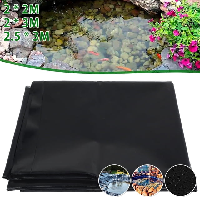 Doublures d'Étang Imperméables 2 * 2 m Pliables pour Jardin et Piscine, Membrane Durable, Doublures d'Étang pour Réservoir, Rivière, Pente, Cascades, Étangs Extérieurs