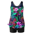 thumbnail image 3 of Meichang Womens Tankini Bathing Suits Tummy Control Tankini Swimsuits 2 Piece Split Swimsuits High Waisted Conservative Tankini Tops with Boyshorts, 3 of 5