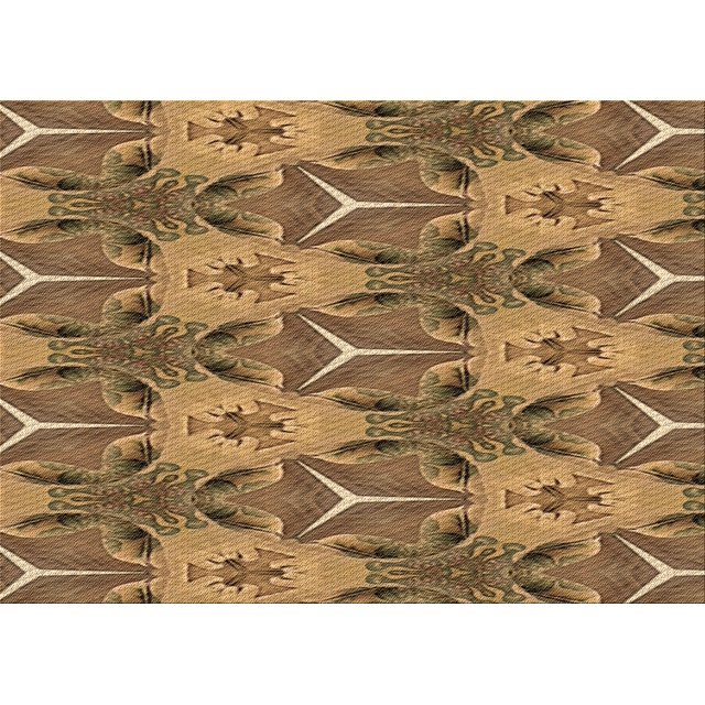 Ahgly Company Machine Washable Indoor Rectangle Transitional Saddle Brown Area Rugs, 2' x 3'
