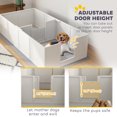 thumbnail image 4 of PawHut Boîte de Mise Bas pour Chiens Moyens, 77 Pouces x 38 Pouces, 4 of 10