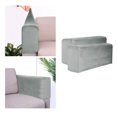 thumbnail image 3 of 2 Pcs Housse d'Accoudoir de Canapé Polyester Protecteur de Meubles pour Gris, 3 of 7