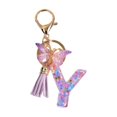 thumbnail image 3 of lionlar Porte-Clés en Résine Ornements Filles Femmes Cadeaux Alphabet Anglais Porte-Clés Y Y, 3 of 9