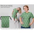 thumbnail image 5 of oneOone Cotton Poplin Twill Green Fabric Geometric Craft Projects Decor Fabric Printed By The Yard 56 Inch Wide, 5 of 5
