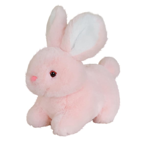 Q-630 Pink Cute Bunny Plush Toy Small Stuffed Rabbit Doll Children Gifts Decor 15Cm High Soft Material