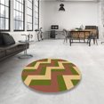 thumbnail image 4 of Ahgly Company Tapis Rectangulaire Lavable en Machine Intérieur Transitionnel Acajou Brun, 4 Pieds x 6 Pieds, 4 of 7