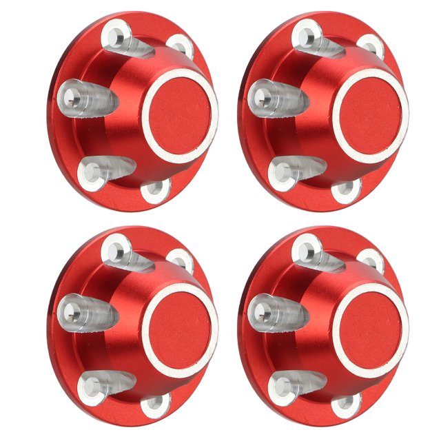 Hub , Aluminum Alloy Lightweight Tire Lock For Remote Control Car Red
