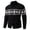 Black, variant on LUOGENLI Mens Sweaters Cardigan Grey Jacquard Knit Sweater Coat Autumn Winter Stand Collar Warm Textured Pattern Pullover Outerwear for Casual Style Mens Sweaters Cardigan Wool Grey Size M
