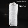 thumbnail image 2 of Unique Bargains PP Burlap Mesh 10' x 5 Yards Decorative Wrapping Ribbon, White 1 Roll, 2 of 5
