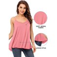 thumbnail image 3 of Débardeur Fluide pour Femme Camisole avec Spaghetti Réglable Casual Cami Débardeur, 3 of 6