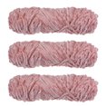 thumbnail image 1 of Unique Bargains Fil Chenille en Velours Polyester Rose Pâle, 3 Écheveaux, 1 of 7