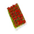 thumbnail image 1 of 28pcs Fleurs Miniatures Grappes Modèle Chemin de Fer Jardin Micro Aménagement Paysager Rouge, 1 of 8