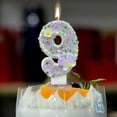 thumbnail image 1 of Boovnll Digital Birthday Candle Cake Decoration First Birthday Celebration Party Candle Flower, 1 of 6
