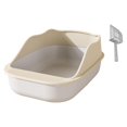 thumbnail image 3 of Bac à Litière pour Chaton, Bac à Litière Anti-Éclaboussures Durable, Bac à Litière pour Chat Détachable, Blanc, 3 of 8