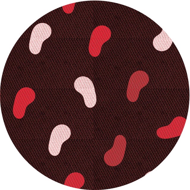 Ahgly Company Tapis d'Intérieur Ronds Transitionnels Lavables à la Machine, Brun Chocolat, 3 Pieds Rond