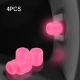 thumbnail image 3 of 4PCS Universal Fluorescent Car Tire Valve Cap Luminous Bike Tire Valve Stem Cap, 3 of 9