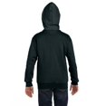 thumbnail image 3 of Hanes comfortblend EcoSmart Full-Zip Kids Hoodie Sweatshirt, Black, Large, 3 of 3