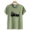 thumbnail image 4 of QIPOPIQ T-Shirts à Manches Courtes pour Femmes à Col Rond T-Shirts de la Saint-Patrick Hauts Shamrock T-Shirt Chemise Verte Tunique T-Shirts de la Saint-Patrick Tee T-Shirt T-Shirts de Noël pour les Fêtes T-Shirts Graphiques Aubaines, 4 of 4