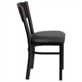 thumbnail image 2 of Flash Furniture Hercules Upholstered Dining Chair in Walnut and Black, 2 of 4