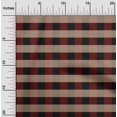 thumbnail image 1 of oneOone Silk Tabby Black Fabric Gingham Check Craft Projects Decor Fabric Printed By The Yard 42 Inch Wide, 1 of 4