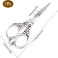 thumbnail image 2 of HLONK 2Inch Stainless Steel Scissors Silver Sewing Embroidery Scissors Small Precision Detail Scissors Vintage Shears Sharp Cutter for Fabric Paper Cutting Craft Art Work DIY Tool DIY, 2 of 9