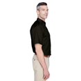thumbnail image 3 of Harriton Chemise à Manches Courtes en Sergé pour Hommes Easy BlendTM avec Libération de Taches, 3 of 3