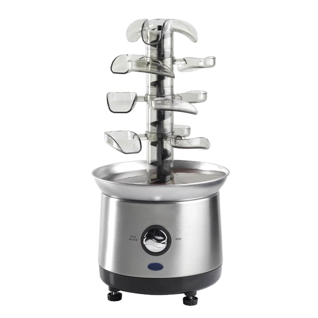 Chocolate Fondue Fountain Machine 4 Tiers Chocolate Fountain Cascading Fondue Dip Strawberries for Cheese Chocolate BBQ Sauce