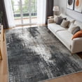 thumbnail image 1 of 5x7 Area Rug Non Slip Backing Low Pile Lightweight Washable Rug for Living Room Bedroom, Abstract Texture Machine Washable Indoor Carpet, Dusty Taupe, 1 of 5