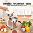 thumbnail image 4 of VEVOR Presse Commerciale pour Galettes de Burger, Presse à Galettes de Hamburger et de Bœuf 150 Mm/6 Pouces, Bol en Acier Inoxydable de Qualité Alimentaire Robuste pour Burger, Processeur de Formation de Viande de Cuisine avec 1000 Papiers pour Galettes, 4 of 9