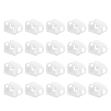 Unique Bargains Pinces pour Tubes en Plastique, Lot de 20 Pinces de Tuyau de Contrôle du Débit pour Tube 1/4 Pieds-1/2 Pieds