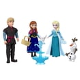 thumbnail image 1 of Disney Frozen Anna & Elsa Character Set with 4 Small Dolls & 4 Accessories Inspired by Movie, 1 of 6