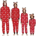 thumbnail image 1 of Ensemble de Pyjamas Assortis pour la Famille Combinaison de Nuit Sweat à Capuche Flocon de Neige, 1 of 6