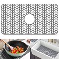 thumbnail image 2 of Silicone Sink Mat Protector 26”×14” Anti-Slip Kitchen Sink Mat Grid Heat-Resistant Heat-Resistant Sink Grid Grate Accessories Sink Drain Center Protecting Mat Liner, 2 of 11