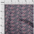 thumbnail image 1 of oneOone Cotton Poplin Fabric Leaves & Floral Block Printed Craft Fabric BTY 42 Inch Wide, 1 of 5
