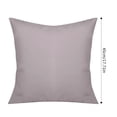 thumbnail image 3 of 2Pcs Decorative Solid Color Throw Pillow Simple Square Covers Cushion Case Indoor Living Room Outdoor Garden Shell Pillow Case for Car Sofa Bed Couch, 3 of 5