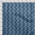 thumbnail image 4 of oneOone Cotton Poplin Medium Blue Fabric Abstract Craft Projects Decor Fabric Printed By The Yard 42 Inch Wide, 4 of 4